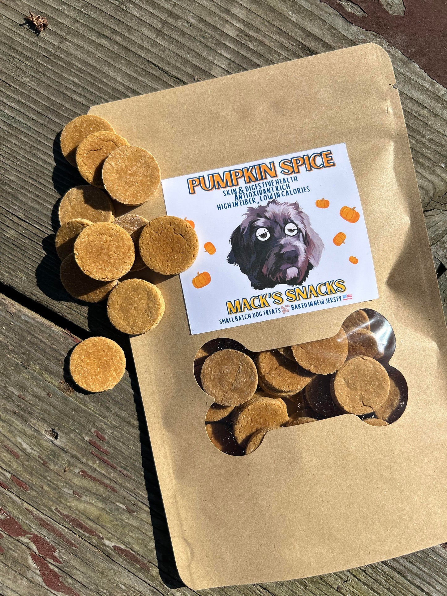 Pumpkin Spice Crunchy Dog Treats